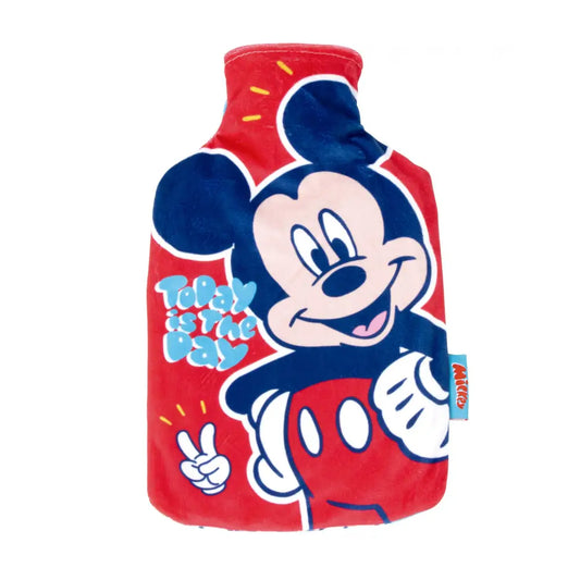 Botella de agua caliente con funda Mickey Mouse 1,5 litros Bolsas