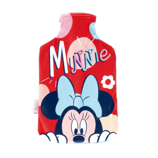 Botella de agua caliente con funda Minnie Mouse 1,5 litros Bolsas
