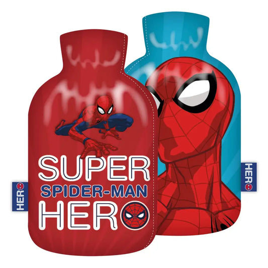 Botella de agua caliente con funda Spiderman 1,5 litros Bolsas
