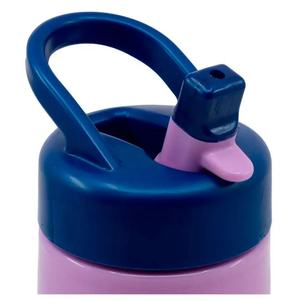 Botella de agua deportiva con pajita y asa Frozen 410ml