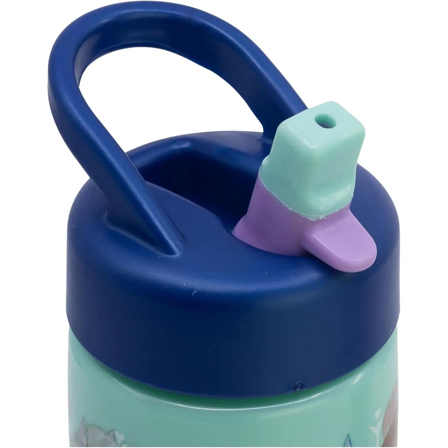 Botella de agua deportiva con pajita y asa FROZEN snowy tale 410ml