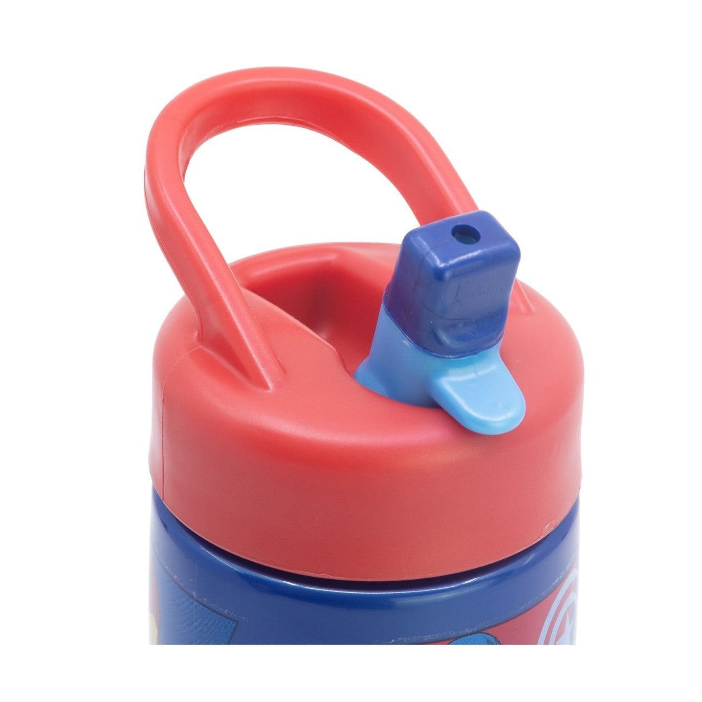 Botella de agua deportiva con pajita y asa Marvel Avengers 410ml