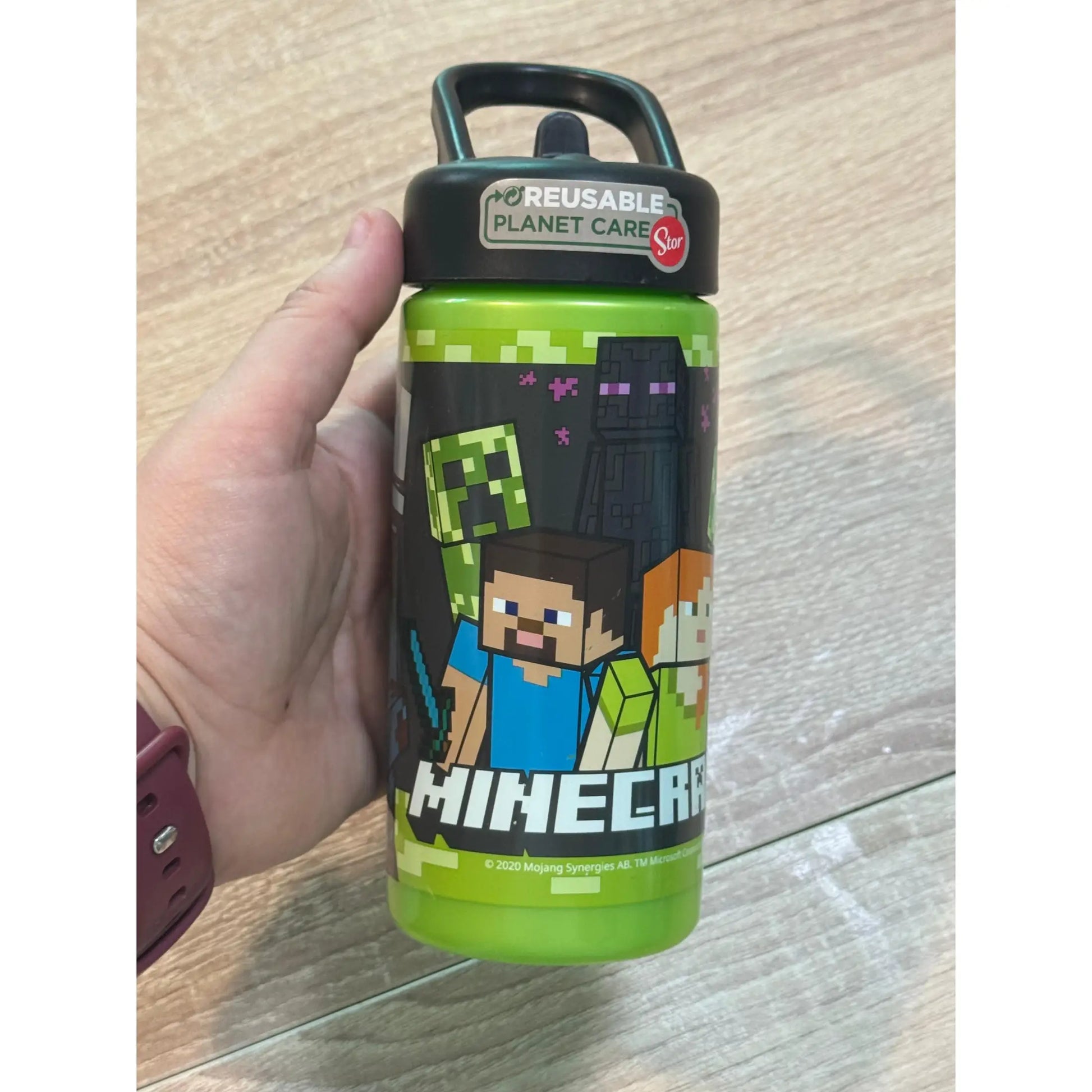 botella-agua-deportiva-pajita-asa-minecraft-410ml-696