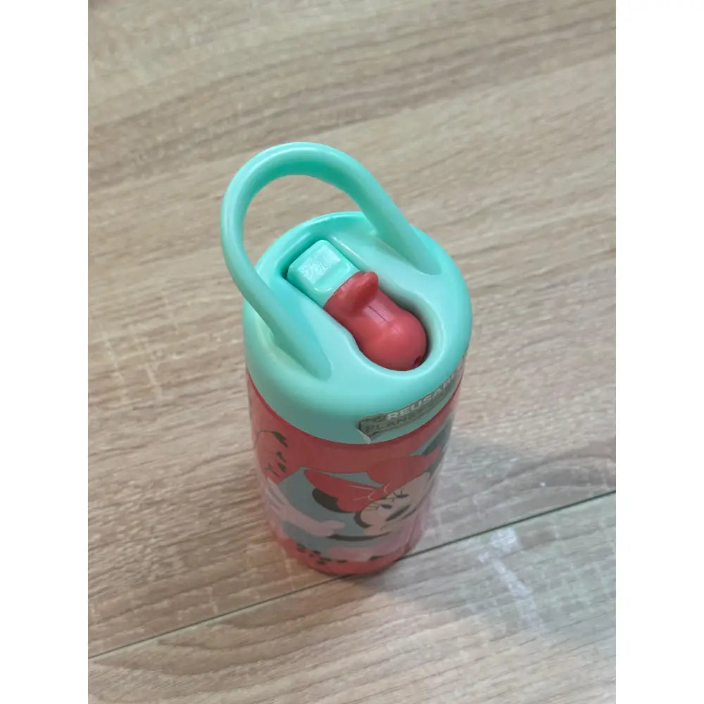 Botella de agua deportiva con pajita y asa Minnie 410ml