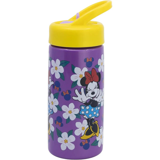 Botella de agua deportiva con pajita y asa MINNIE MOUSE 410ml
