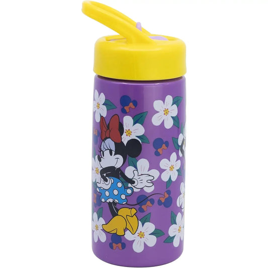 Botella de agua deportiva con pajita y asa MINNIE MOUSE 410ml