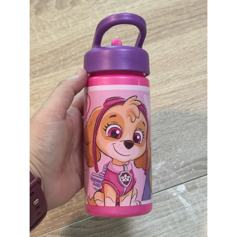 Botella de agua deportiva con pajita y asa Patrulla canina Sky Everest 410ml
