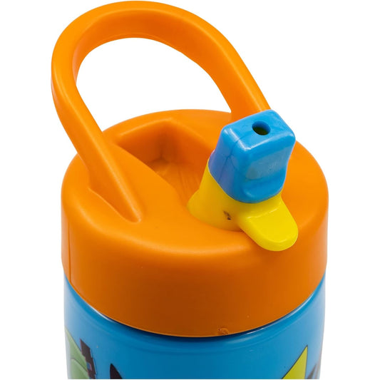 Botella de agua deportiva con pajita y asa Pokémon iniciales 410ml