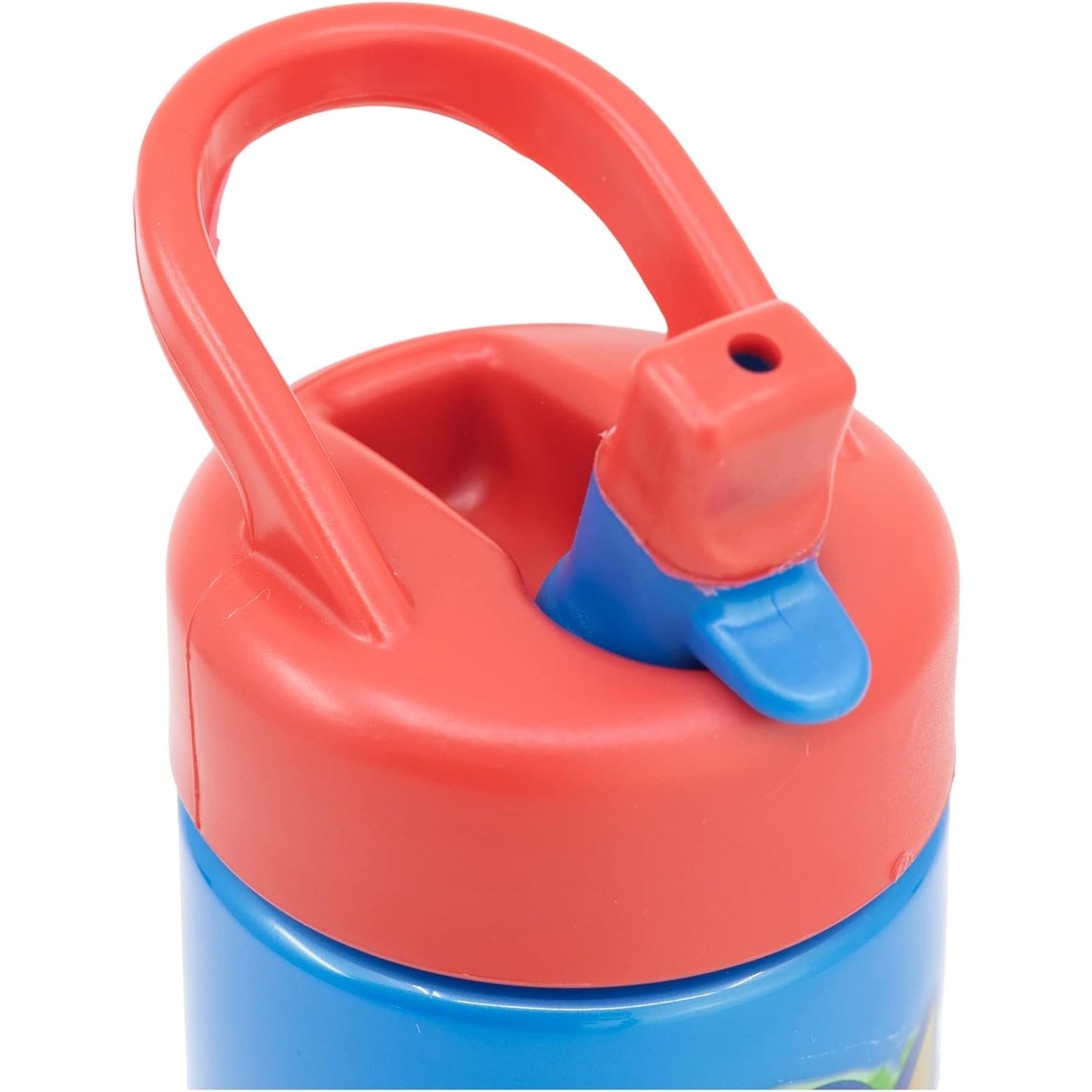 Botella de agua deportiva con pajita y asa Sonic 410ml