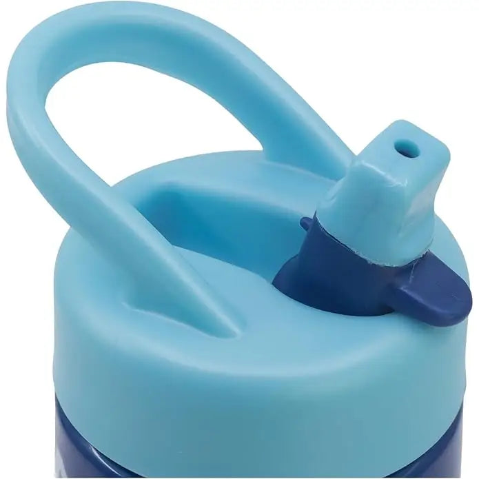 Botella de agua deportiva con pajita y asa Stitch 410ml