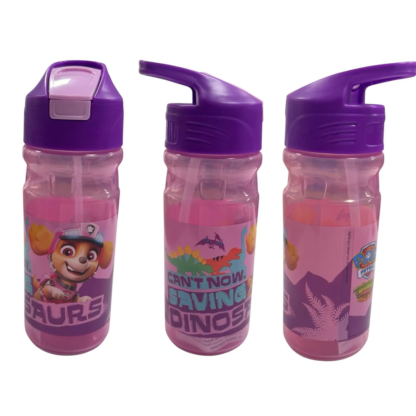 Botella de agua Skye Patrulla canina pajita 550ml