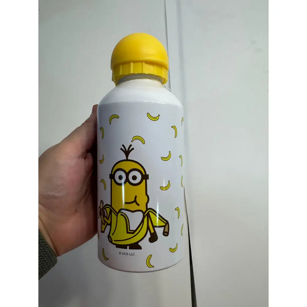 Botella aluminio Minions tapón amarillo botella minions
