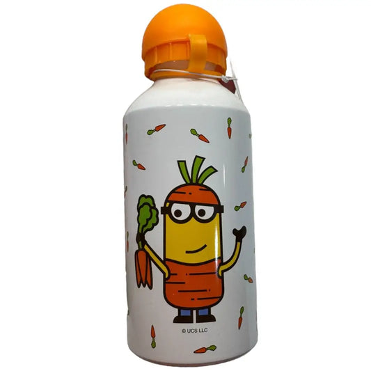 Botella aluminio Minions tapón naranja botella minions