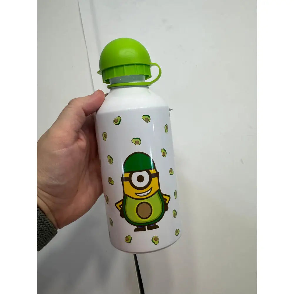 Botella aluminio Minions tapón verde botella minions