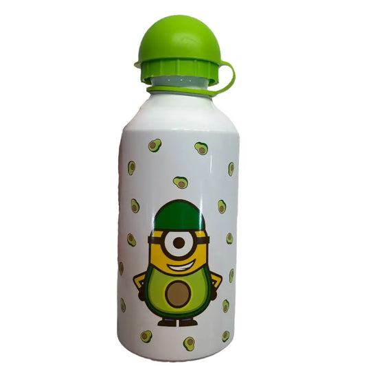 Botella aluminio Minions tapón verde botella minions
