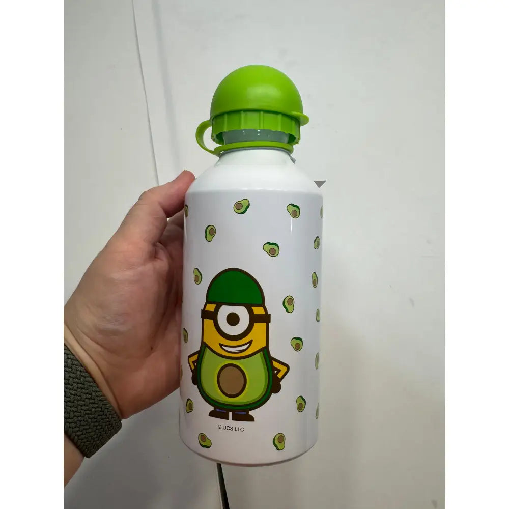 Botella aluminio Minions tapón verde botella minions