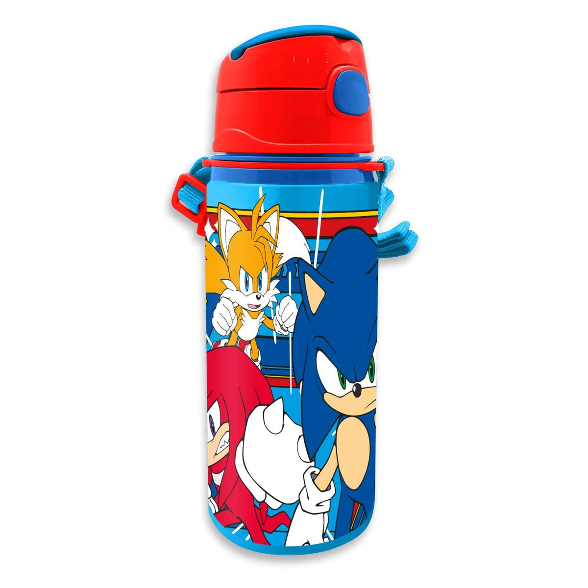 Botella cantimplora 600 ml con asa Sonic para niños