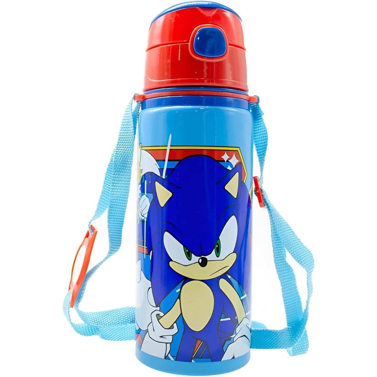 Botella cantimplora 600 ml con asa Sonic para niños