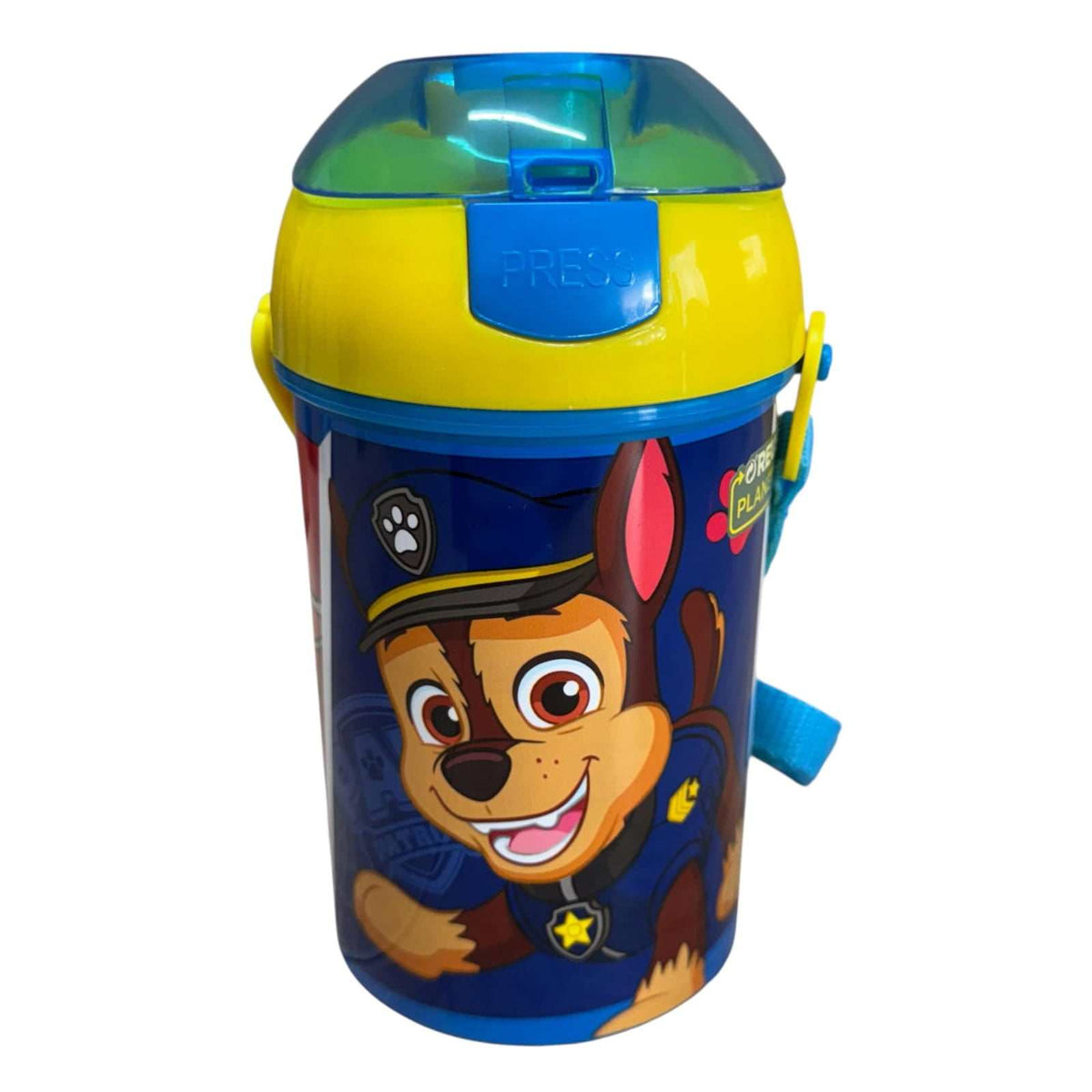 Botella cantimplora de agua infantil Patrulla Canina 450ml colorida y resistente