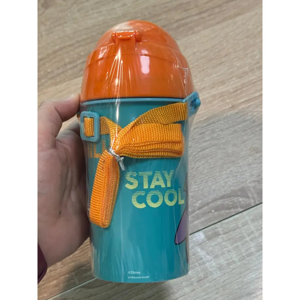 Botella Cantimplora de agua infantil Stitch 500ml | para niños con correa