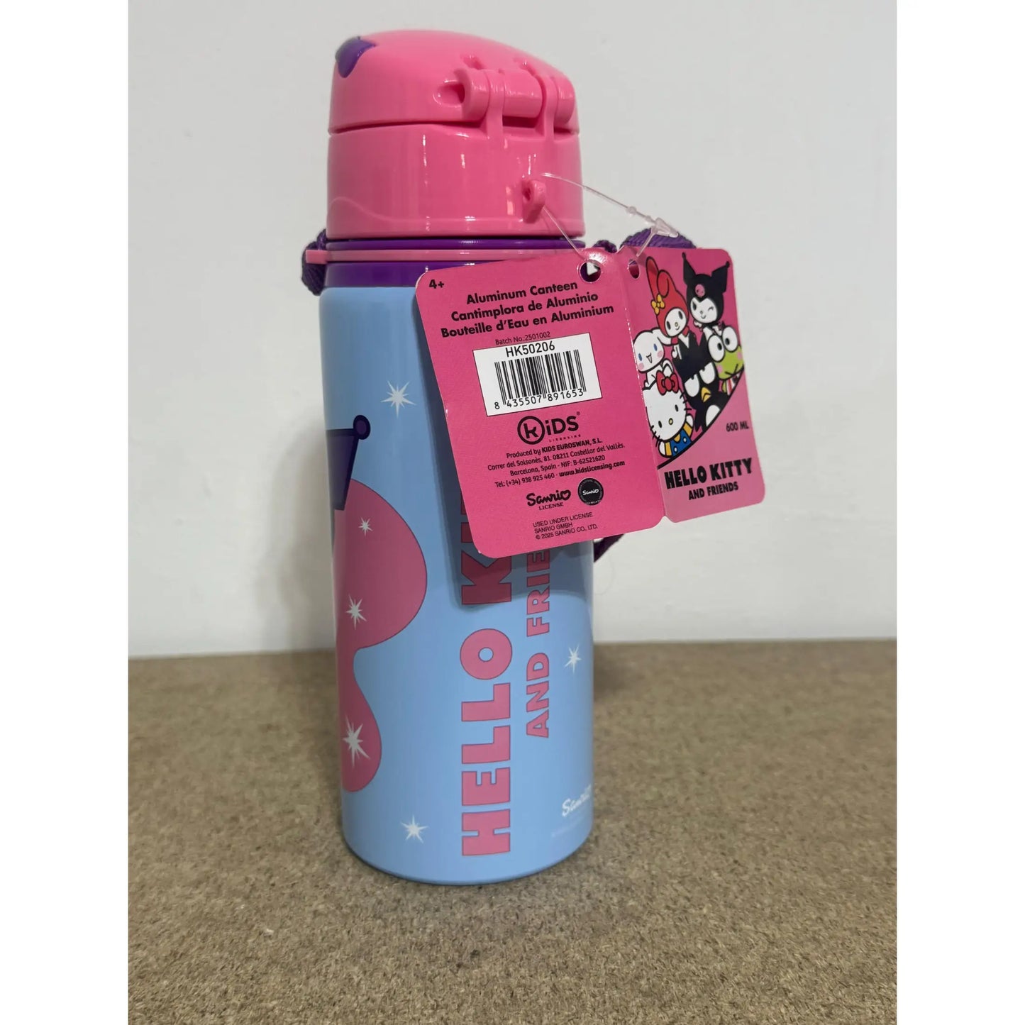 Botella Cantimplora con asa 600ml HELLO KITTY AND FRIENDS
