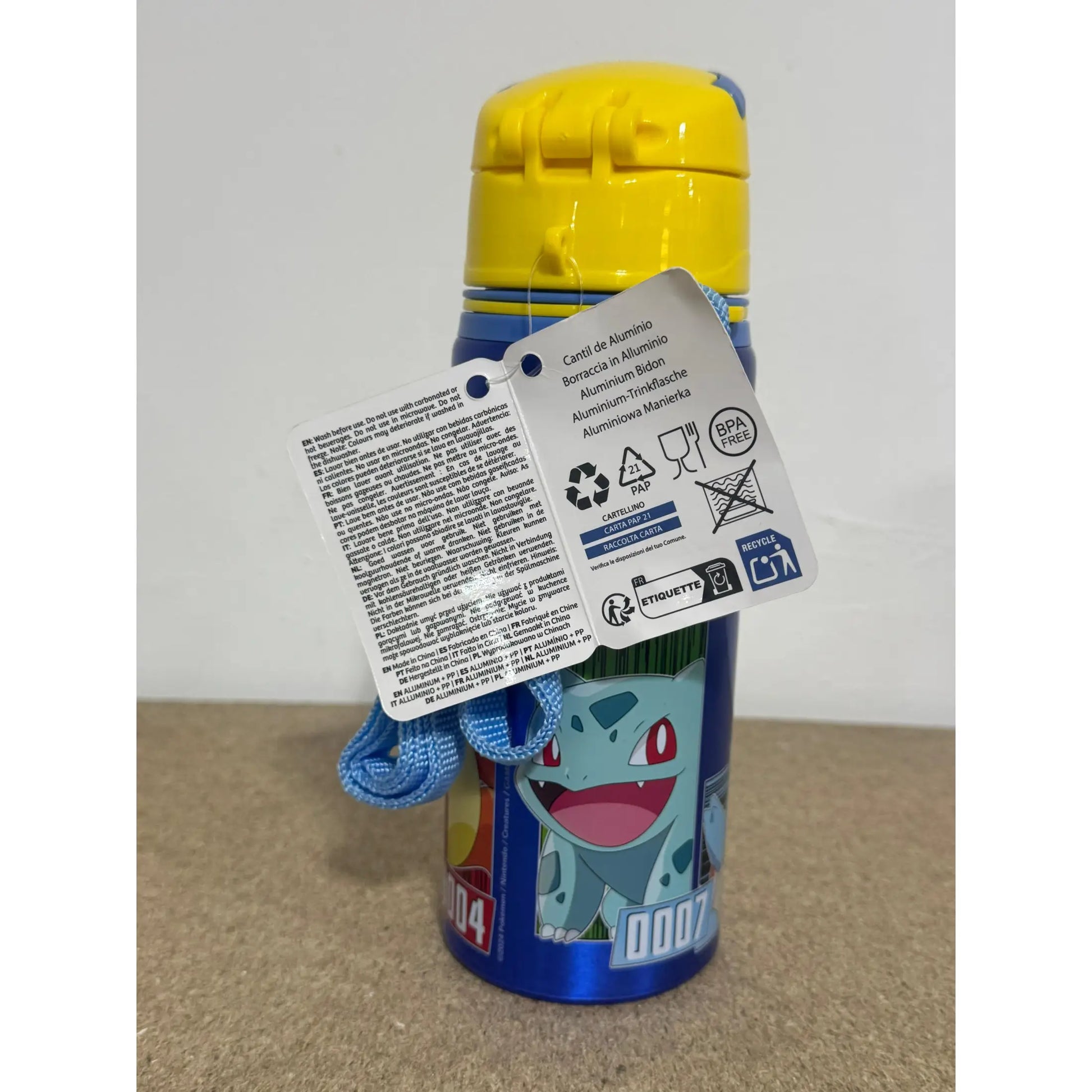 Botella Cantimplora con asa 600ml POKÉMON