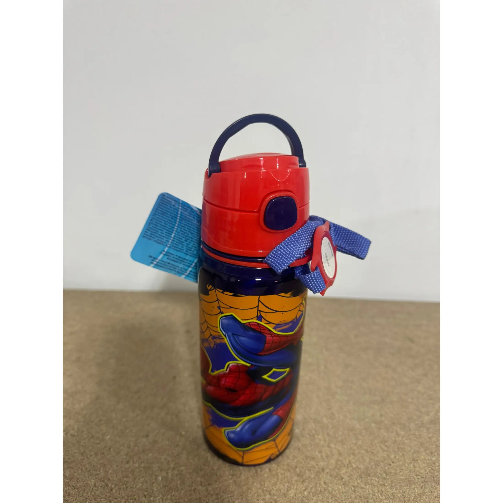 Botella Cantimplora con asa 600ml SPIDERMAN