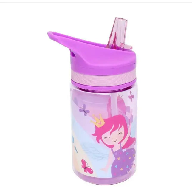 Botella cantimplora FAIRY PRINCESS 400ml con pajita- Ideal para el Cole y Parque