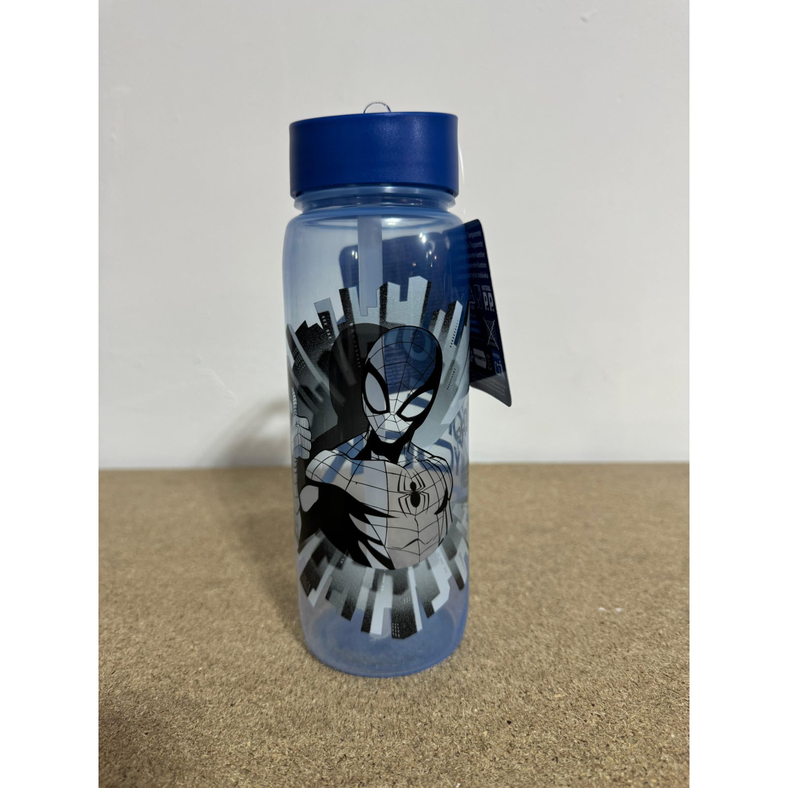 Botella cantimplora plástico Spiderman 600ml - Ideal Cole y Excursiones - agua
