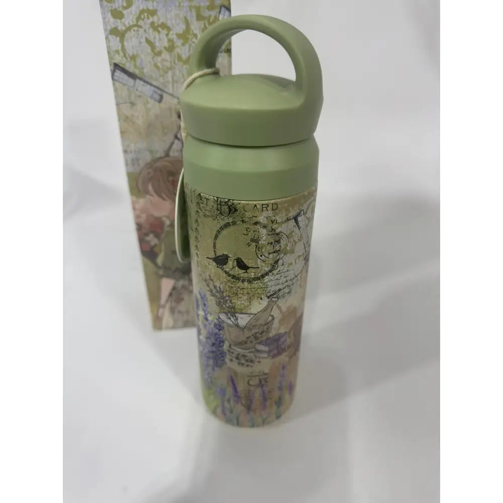 Botella cantimplora térmica de agua Sweet Candy Verde