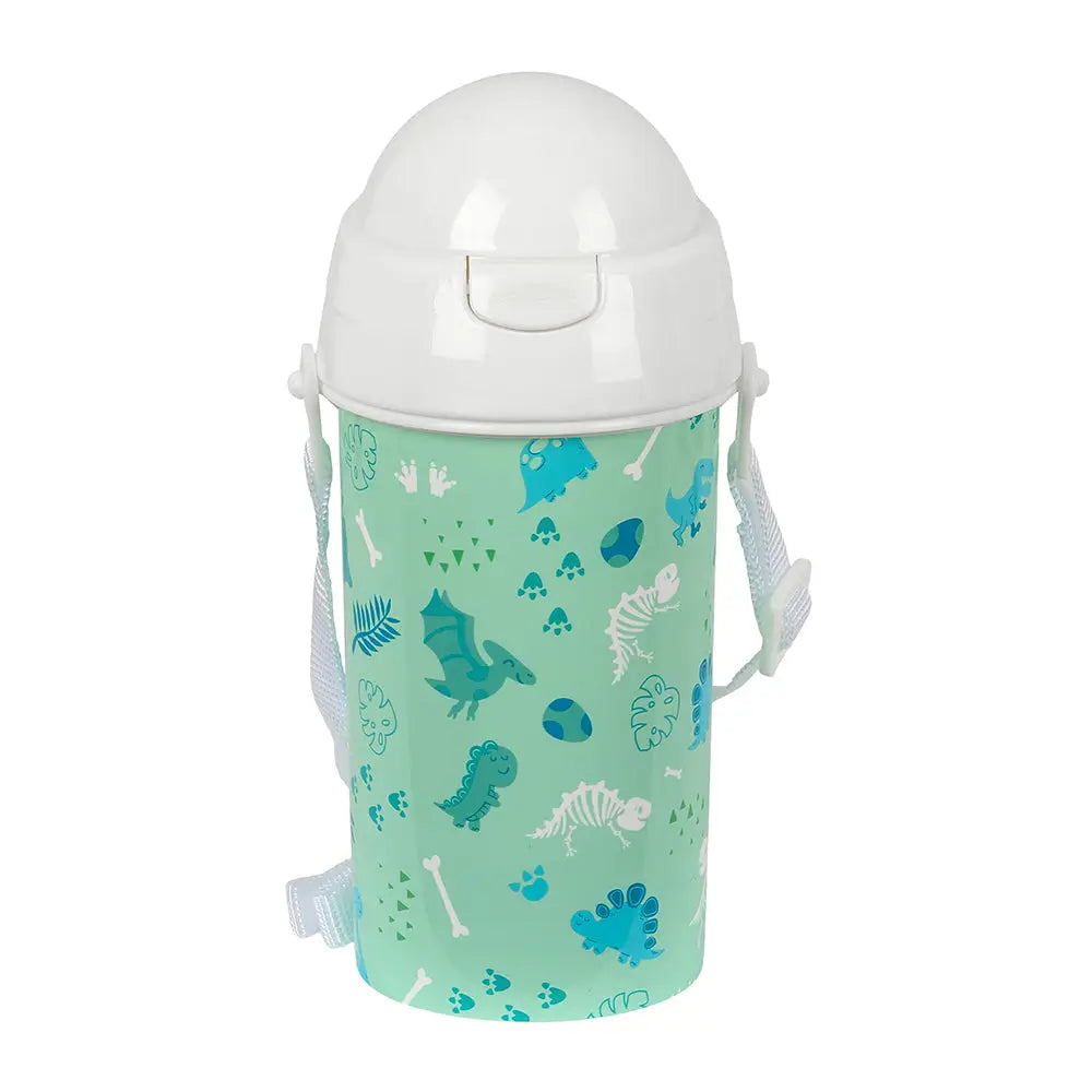Botella infantil con pajita 500ml DINO niño niña - agua