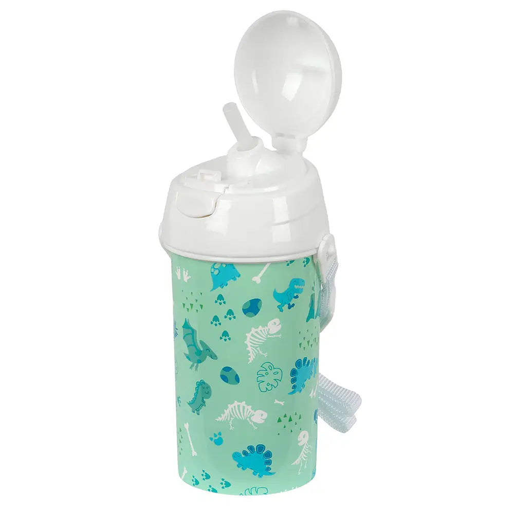 Botella infantil con pajita 500ml DINO niño niña - agua