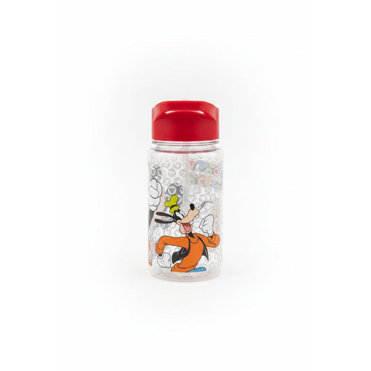 Botella con pajita Mickey Mouse rojo Disney de plástico 450ml