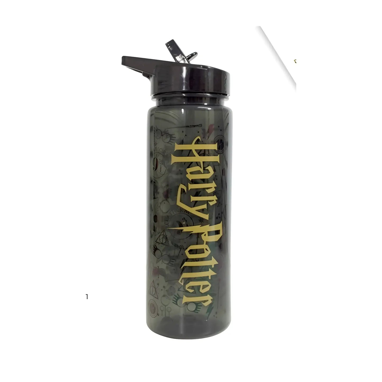 Botella plástico HARRY POTTER 750ml logo y pajita