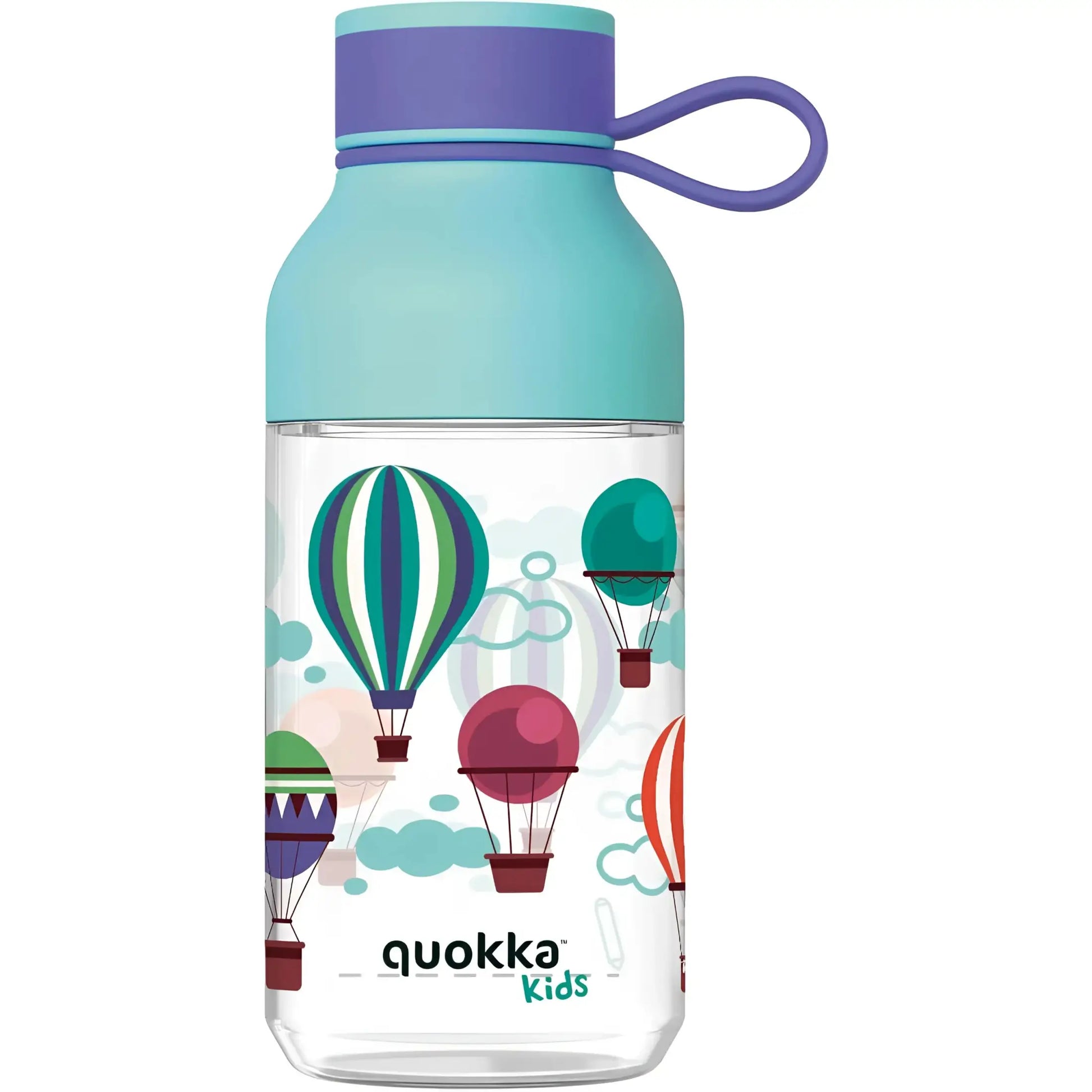 Botella plástico QUOKKA ICE KIDS BALLONS con colgador 430ML