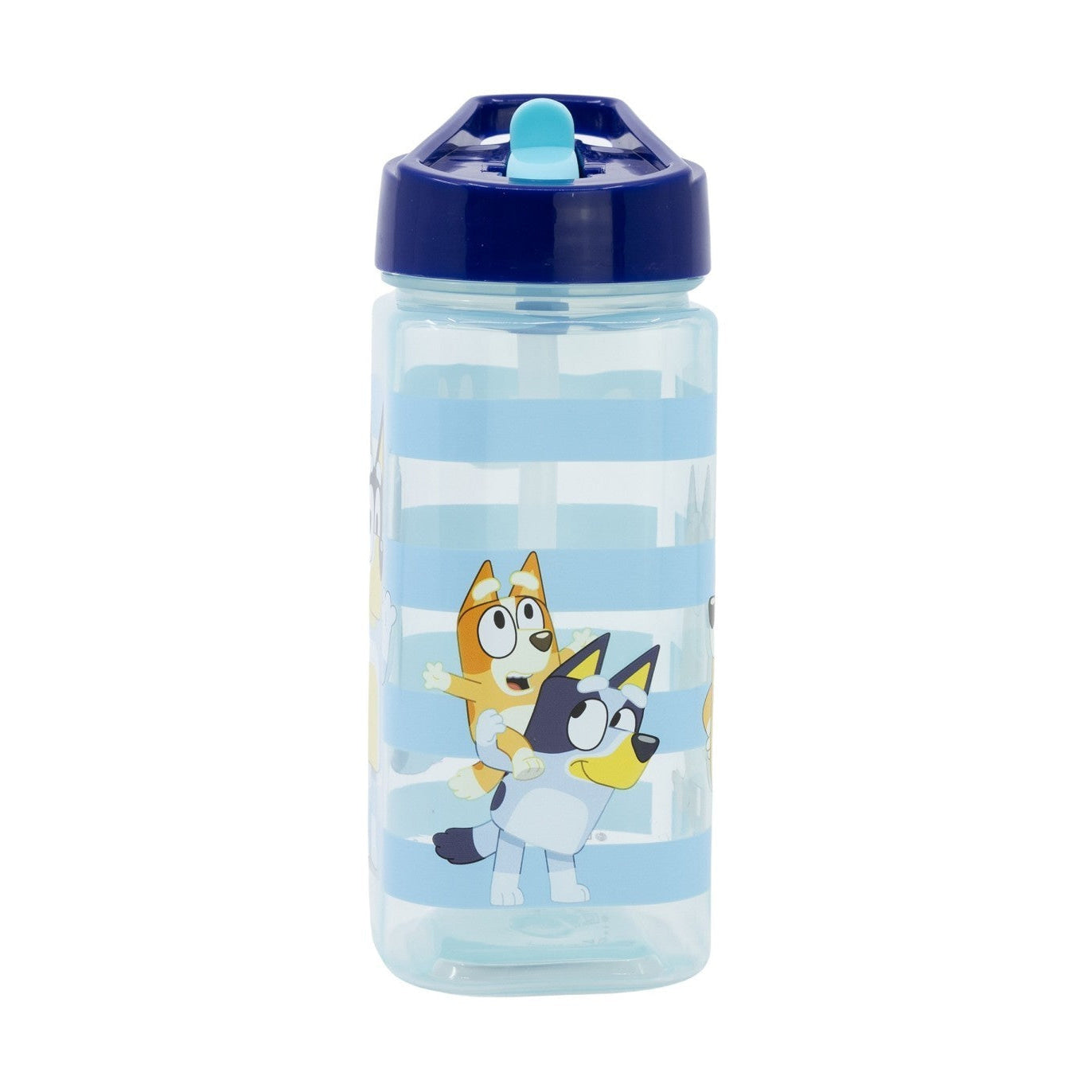 Botella square 510ml Bluey con pajita