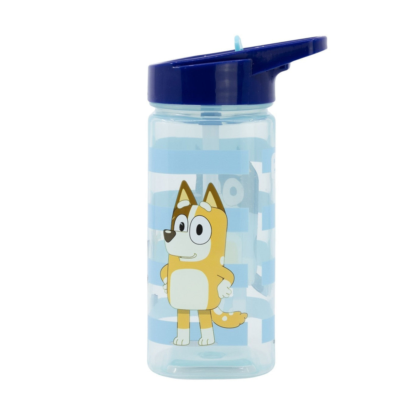 Botella square 510ml Bluey con pajita