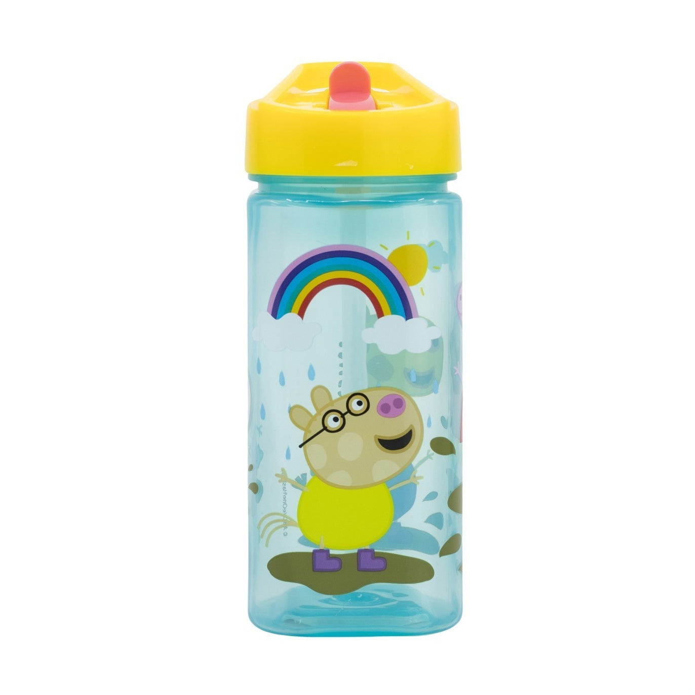 Botella square 510ml Peppa Pig con pajita