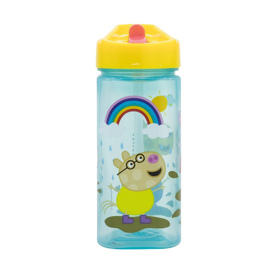 Botella square 510ml Peppa Pig con pajita
