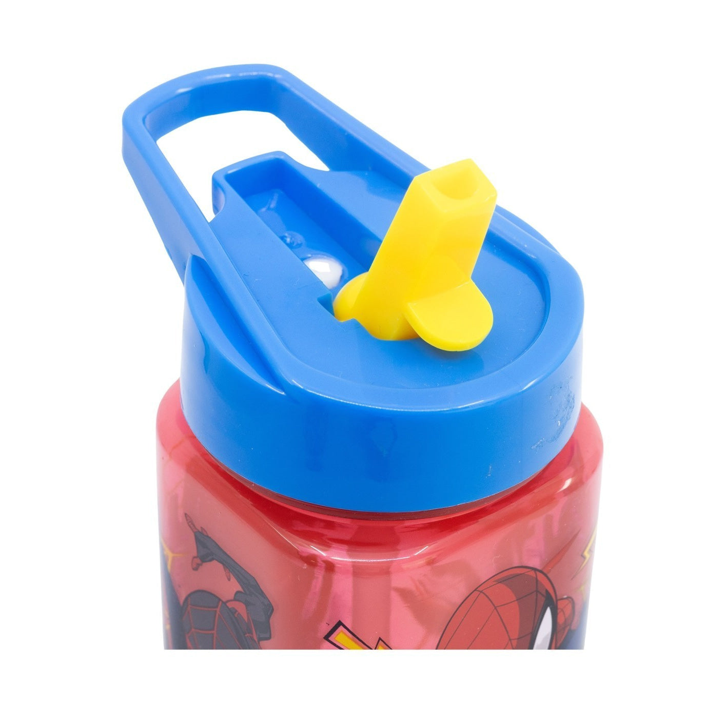 Botella square 510ml Spiderman Marvel con pajita