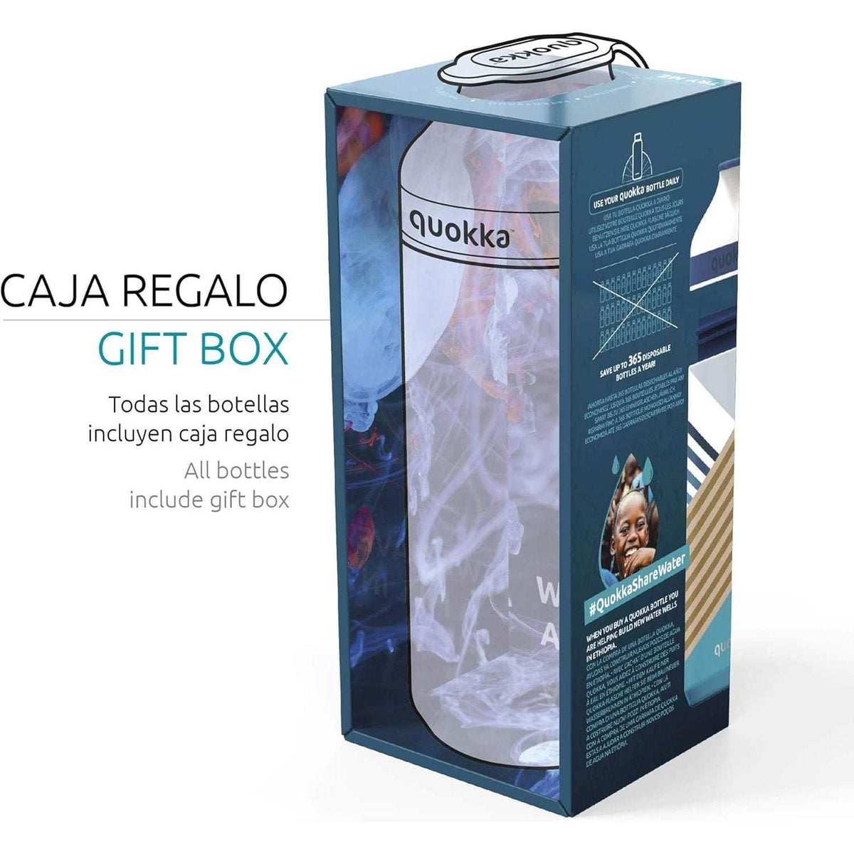 Botella térmica QUOKKA 430ml con tapón magnético sin BPA