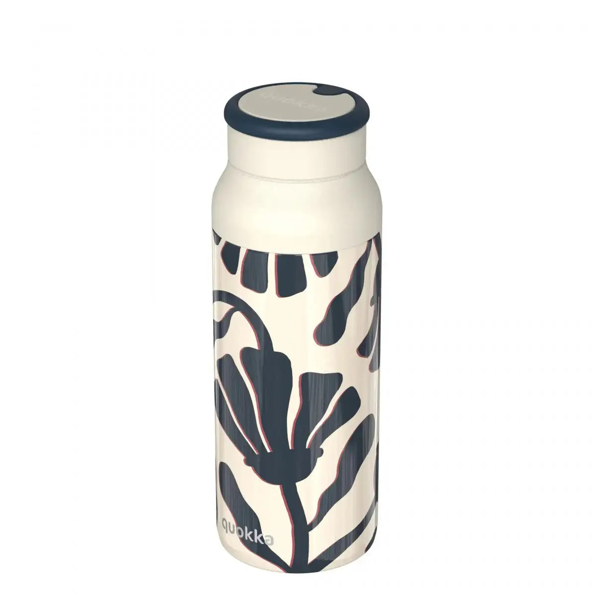 Botella térmica QUOKKA ECHO ABSTRACT LEAVES con asa de silicona 690ML