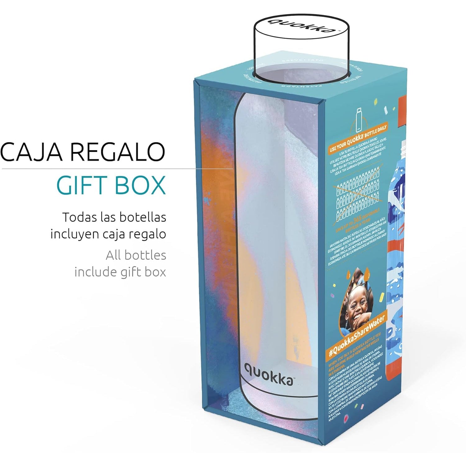 Botella térmica Quokka Kids Dinosaurios 510ml mantiene frío y calor para todo tipo de bebidas niños infantil acero