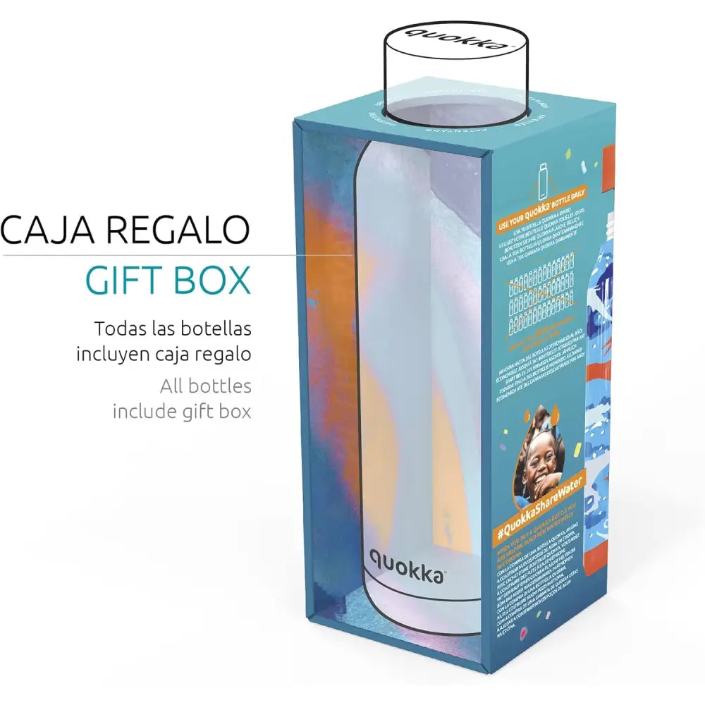 Botella térmica Quokka Kids Flowers 510ml mantiene frío y calor para todo tipo de bebidas niños infantil acero