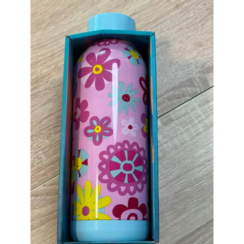 Botella térmica Quokka Kids Solid Flowers 330ml mantiene frío y calor para todo tipo de bebidas niños infantil acero