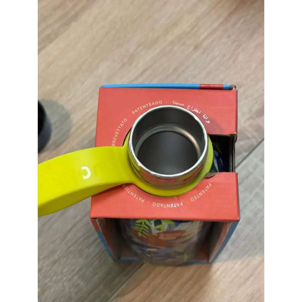 Botella térmica Quokka Kids Solid Jungle 330ml mantiene frío y calor para todo tipo de bebidas niños infantil acero