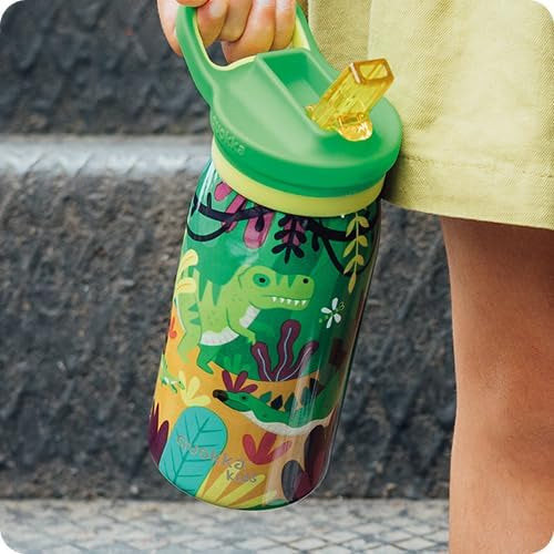 Botella térmica Quokka POP Dinosaurs Jungle 445ML