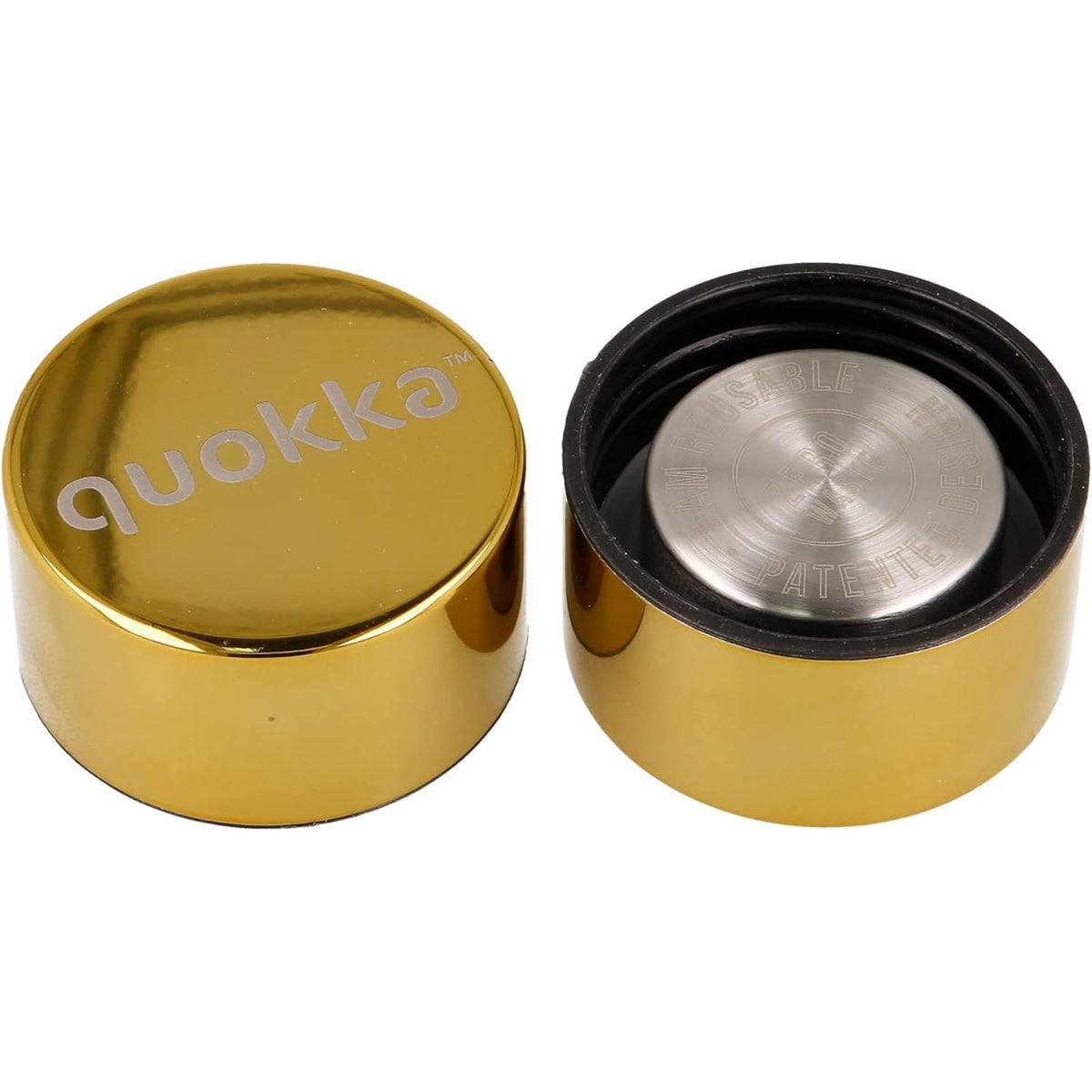 botella térmica quokka sleek gold 630ml acero inoxidable boca ancha