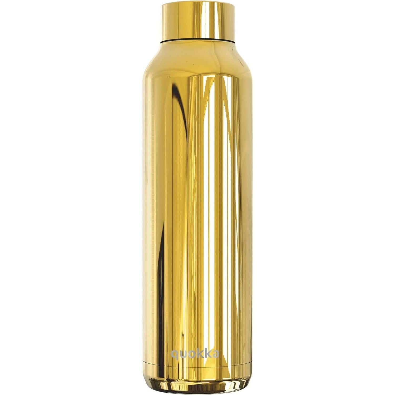 botella térmica quokka sleek gold 630ml acero inoxidable boca ancha