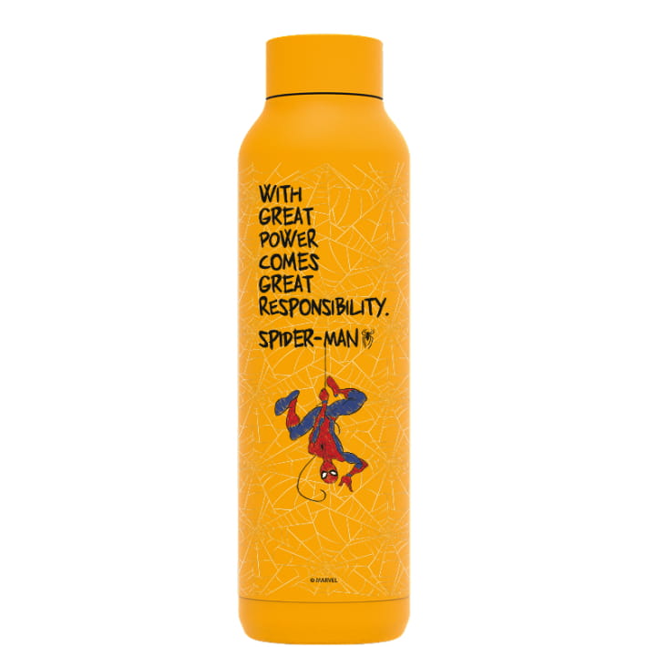 Botella térmica QUOKKA Solid ’Amber Yellow’ Spiderman Marvel 630ml
